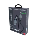 	كابل ايجو 20سم تايب سي - ايفون - اسود	